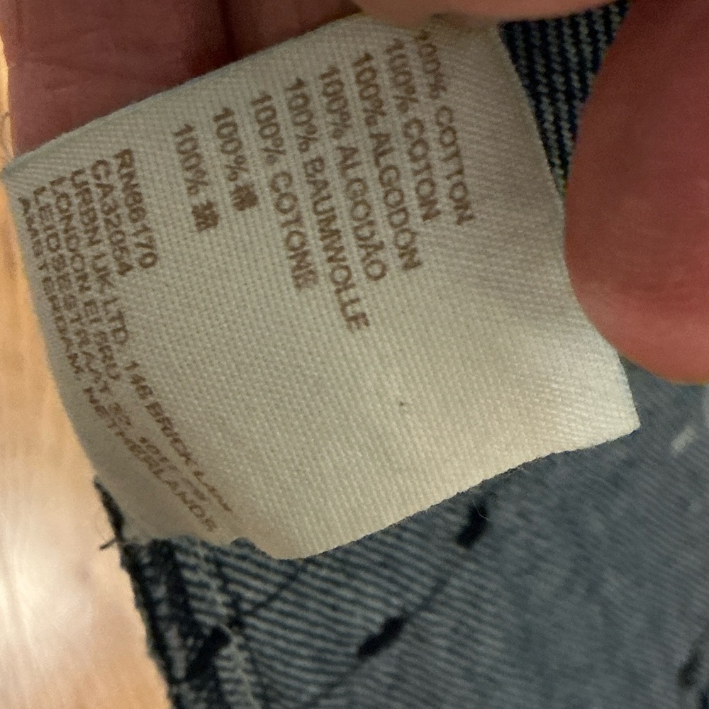 Patchwork Denim Long Coat With Button Front For A… - image 8